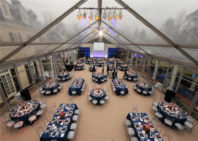 Grande barraca transparente do partido com parede de vidro, famoso claro do telhado para o GV do casamento
