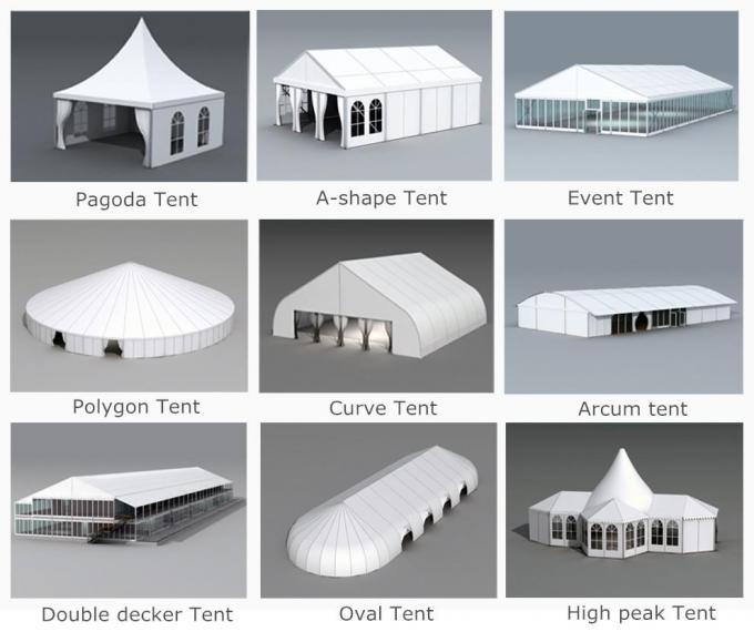 Diâmetro feito sob encomenda das barracas 32m do quadro máximo de elevação da tenda do circus Uv-anti para 500 pessoas