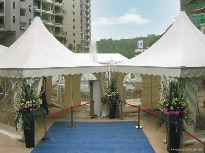 Barraca de alumínio luxuosa Yurt do partido do pagode para eventos 84mmx48mmx3mm