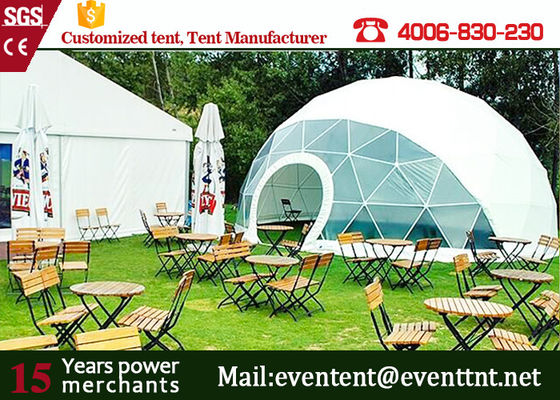 China Grande barraca de acampamento transparente elegante da barraca da abóbada geodesic para eventos exteriores fornecedor