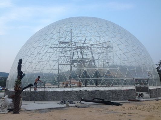 China 4 - Fogo Geodesic transparente da barraca da abóbada de um evento de 60 medidores grande - retardador fornecedor