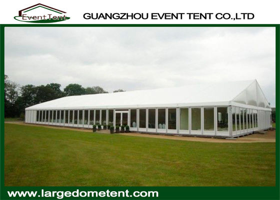 China Das barracas exteriores da feira profissional do PVC do branco 300 pessoas elegantes com paredes de vidro fornecedor