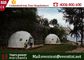 Diâmetro luxuoso 6 - da abóbada Geodesic 6m de barraca de acampamento pessoa 8 com paredes claras fornecedor
