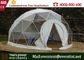 Diâmetro luxuoso 6 - da abóbada Geodesic 6m de barraca de acampamento pessoa 8 com paredes claras fornecedor